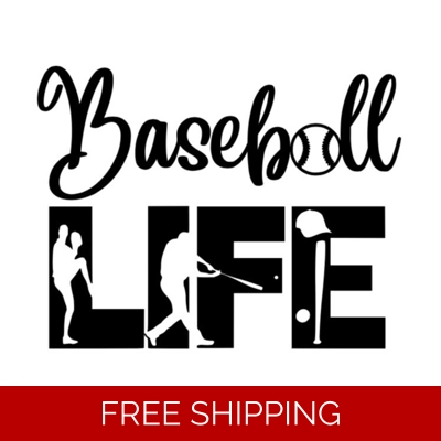 Baseball life Sports Die Cut Vinyl Decal sticker Baseball life Sports Die Cut Vinyl Decal sticker